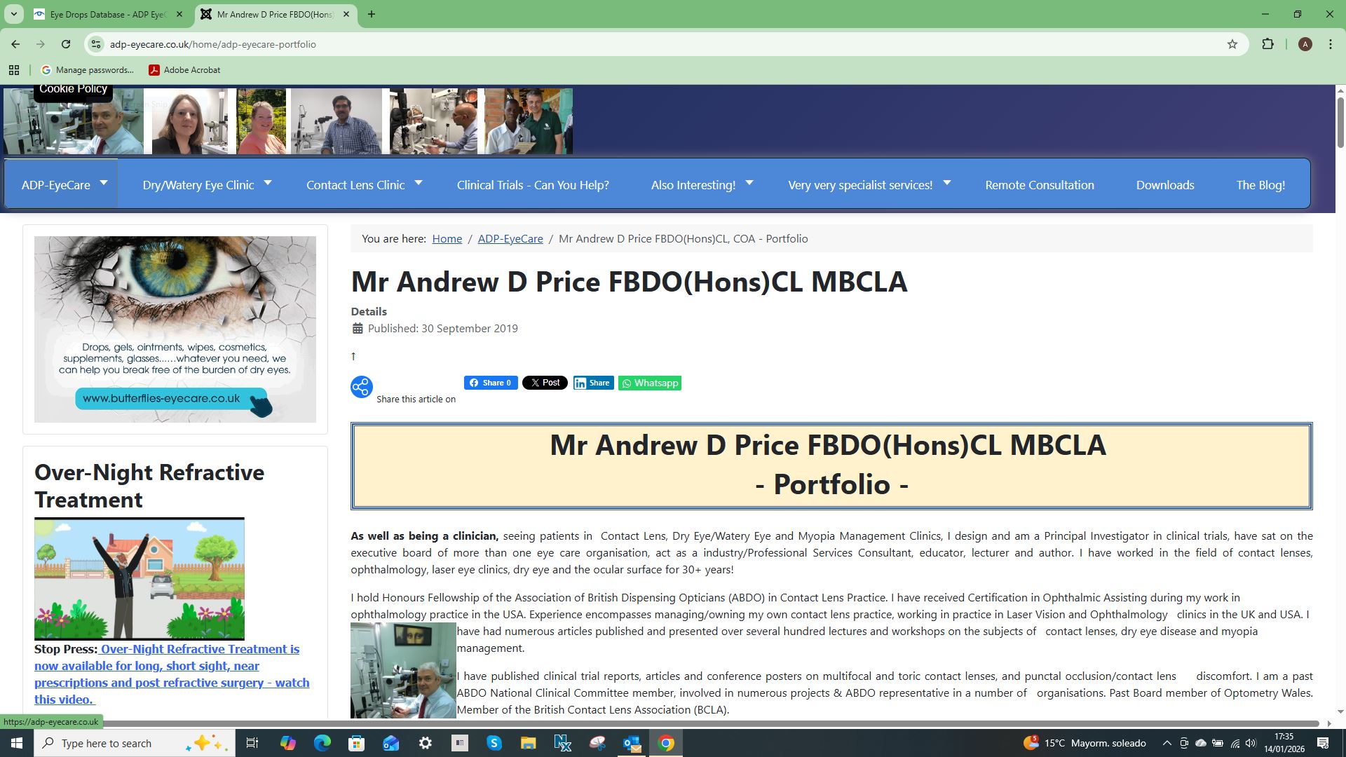 adp eyecare portfolio capture